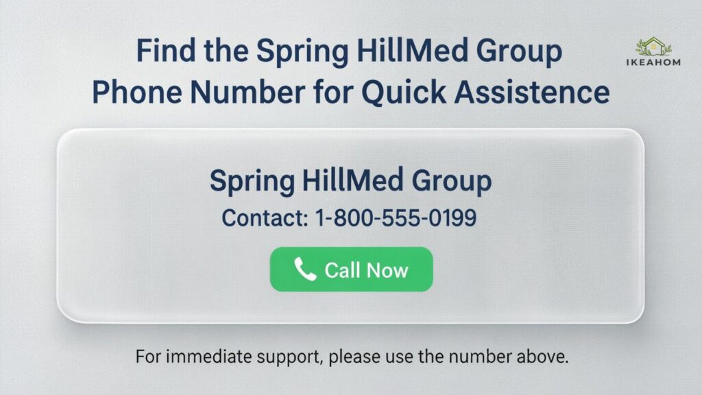 Find the Spring HillMed Group Phone Number for Quick Assistance