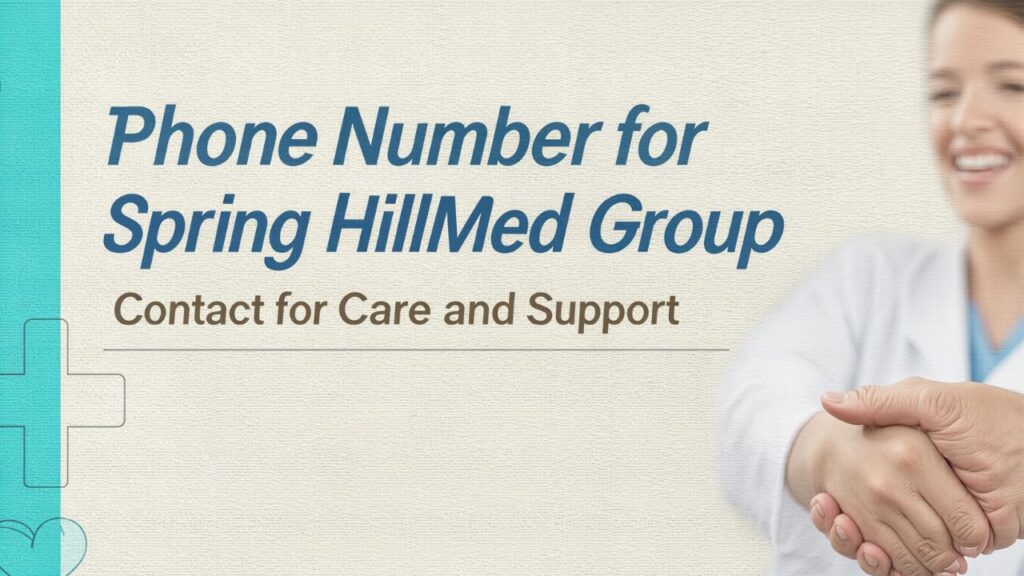 Phone Number for Spring HillMed Group: Contact for Care and Support