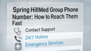 Spring HillMed Group Phone Number: How to Reach Them Fast