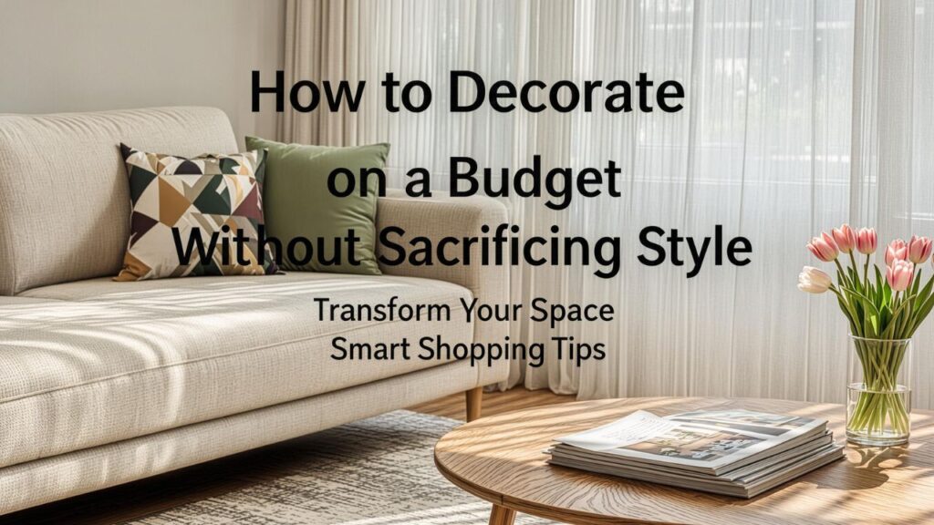 How to Decorate on a Budget Without Sacrificing Style


