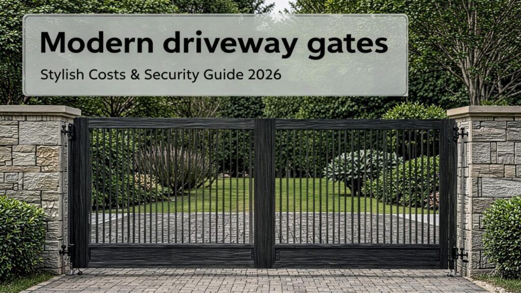 Modern driveway gates: Stylish Costs & Security Guide 2026