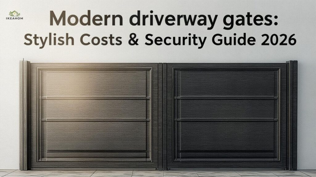 Modern driveway gates: Stylish Costs & Security Guide 2026