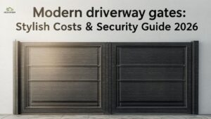 Modern driveway gates: Stylish Costs & Security Guide 2026