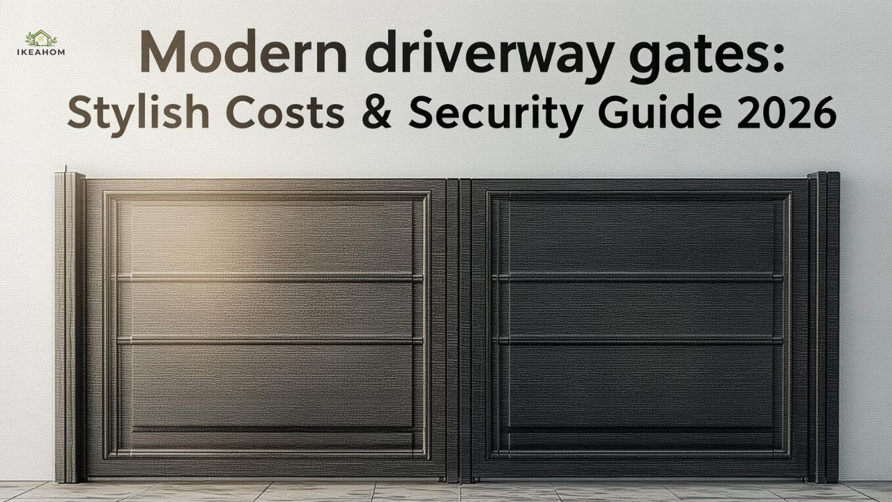 Modern driveway gates: Stylish Costs & Security Guide 2026