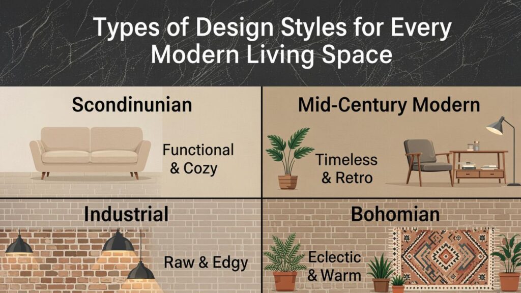 Types of Design Styles for Every Modern Living Space