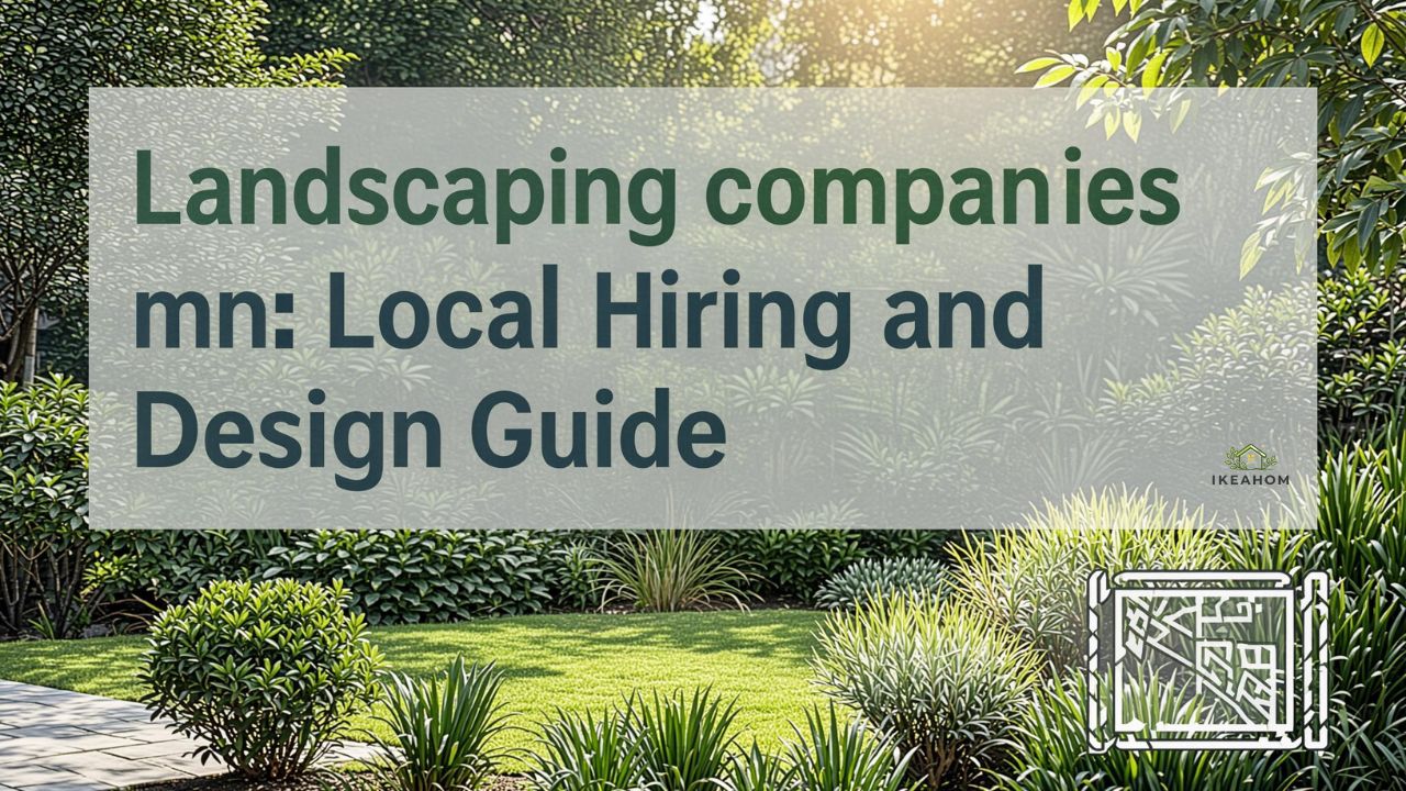 landscaping companies mn: Local Hiring and Design Guide