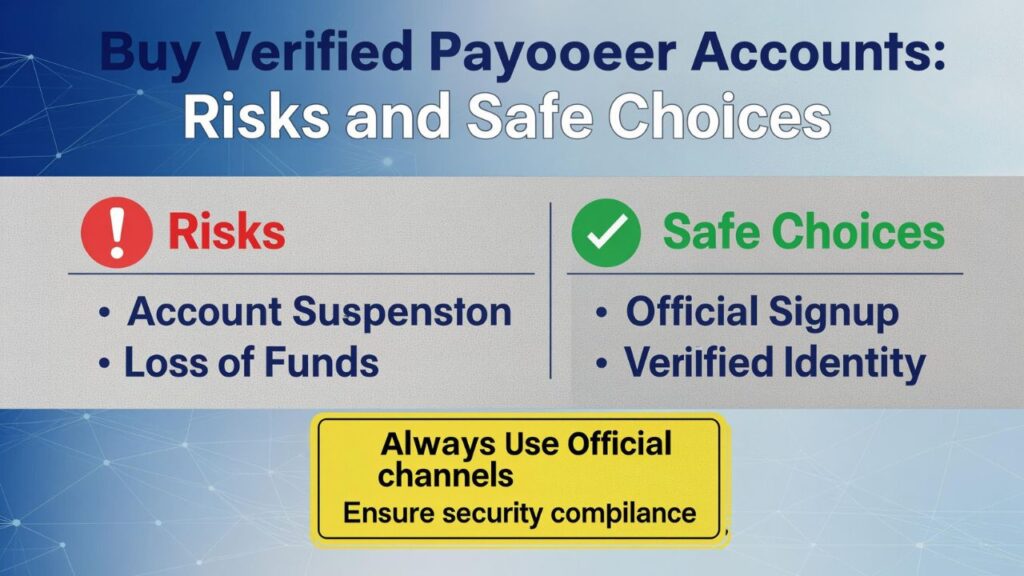 Buy Verified Payoneer Accounts: Risks and Safe Choices