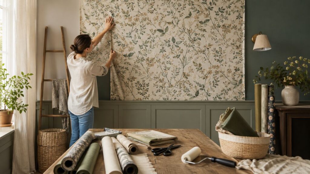 Fabric Wallpaper: DIY Guide to Covering Walls With Fabric