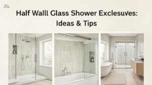 Half Wall Glass Shower Enclosures: Ideas & Tips