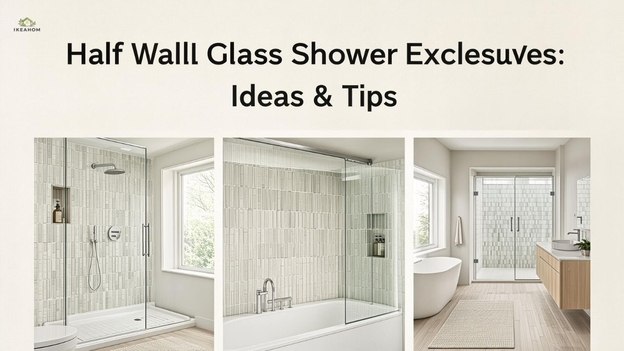 Half Wall Glass Shower Enclosures: Ideas & Tips