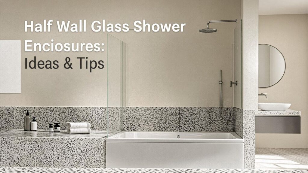Half Wall Glass Shower Enclosures: Ideas & Tips
