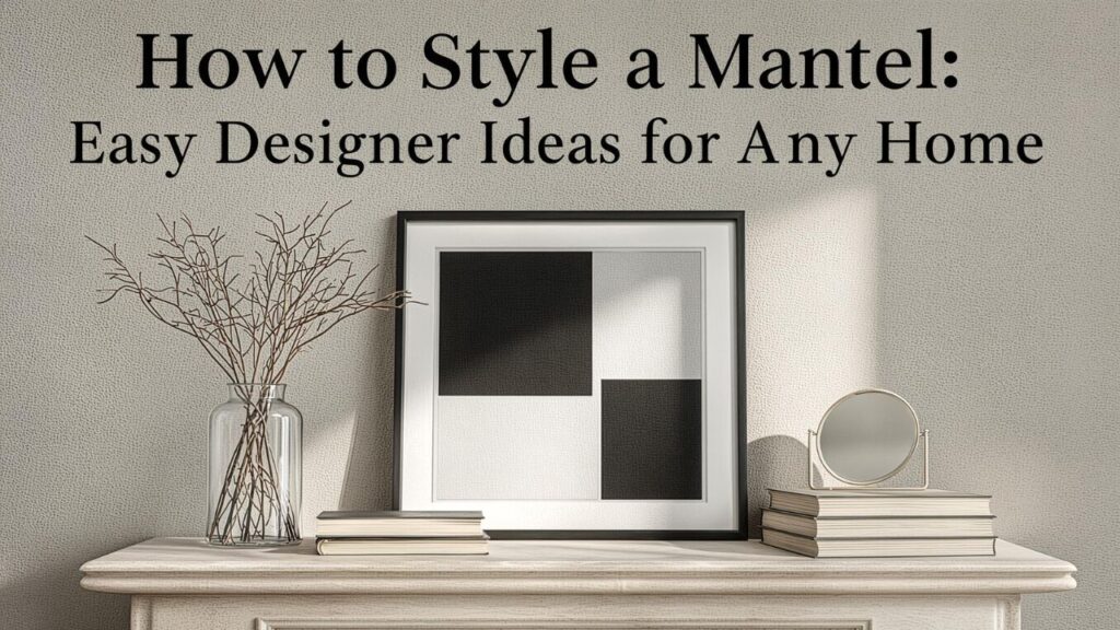 How to Style a Mantel: Easy Designer Ideas for Any Home
